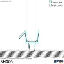 SH006 Shower Screen Seal (10mm glass)